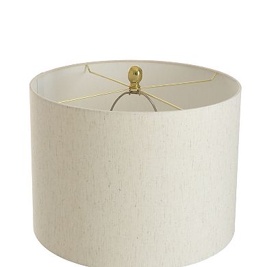 Galas Gold Table Lamp with Cream Lamp Shade