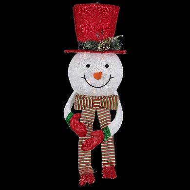 Northlight 21.5-in. Lighted Snowman with Red Top Hat Christmas Tree Topper