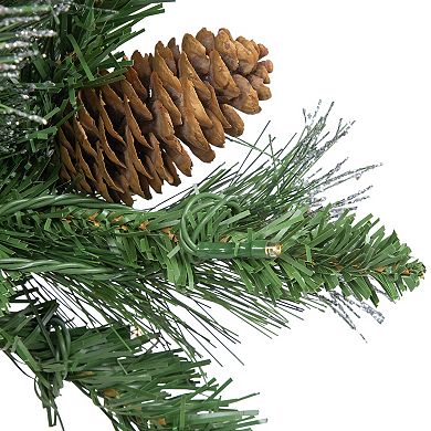 Northlight 20-in. LED Frosted Pinecones & Berries Christmas Urn Filler Garden Stake