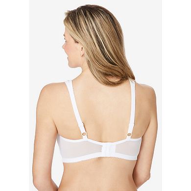 Comfort Choice Women's Plus Size Lace Minimizer Bra