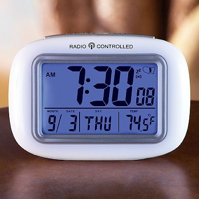 Collections Etc Cordless Atomic Digital Alarm Clock