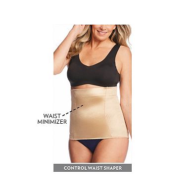 Secret Solutions Women's Plus Size Power Shaper Firm Control Pull-on Waist Shaper