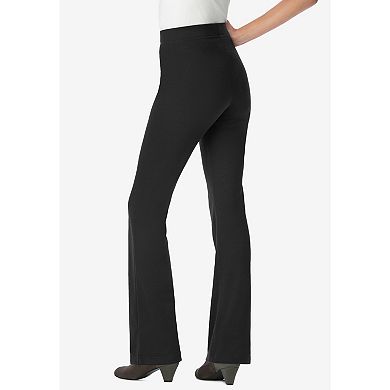 Woman Within Women's Plus Size Tall Bootcut Ponte Stretch Knit Pant