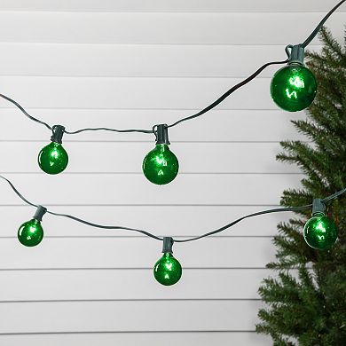 Northlight 10-Count Green G50 Globe 9-ft. Green Wire Christmas Patio Lights