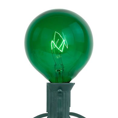 Northlight 10-Count Green G50 Globe 9-ft. Green Wire Christmas Patio Lights