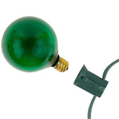 Northlight 10-Count Green G50 Globe 9-ft. Green Wire Christmas Patio Lights