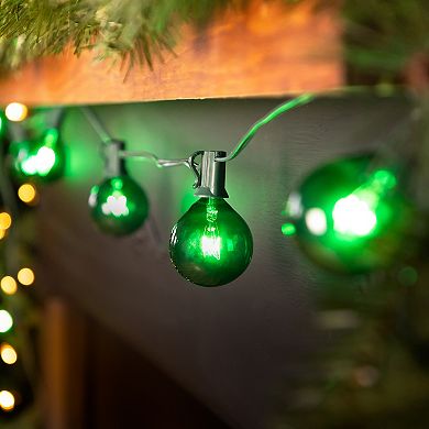 Northlight 10-Count Green G50 Globe 9-ft. Green Wire Christmas Patio Lights