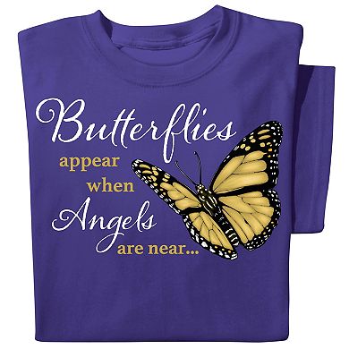 Collections Etc When Butterflies Appear Inspirational T-shirt