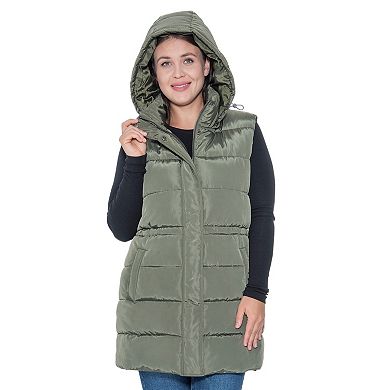 Plus Size Sebby Collection Puffer Vest