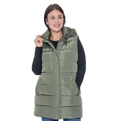 Plus Size Sebby Collection Puffer Vest