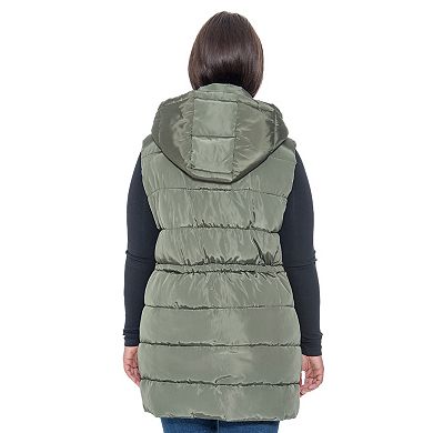 Plus Size Sebby Collection Puffer Vest