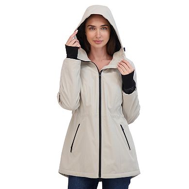 Women's Sebby Collection Sport Cozy Lined Softshell Anorak Jacket