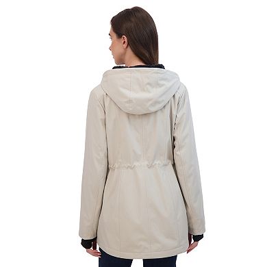 Women's Sebby Collection Sport Cozy Lined Softshell Anorak Jacket