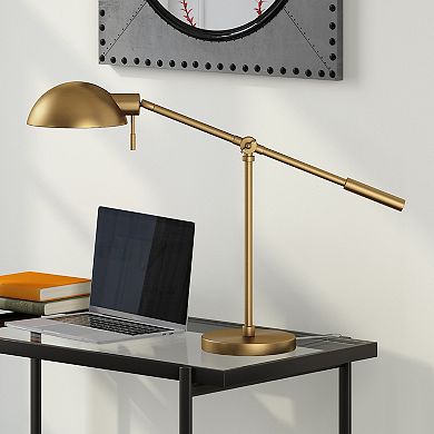 Finley & Sloane Dexter 23.25-in. Boom Arm Table Lamp with Metal Shade