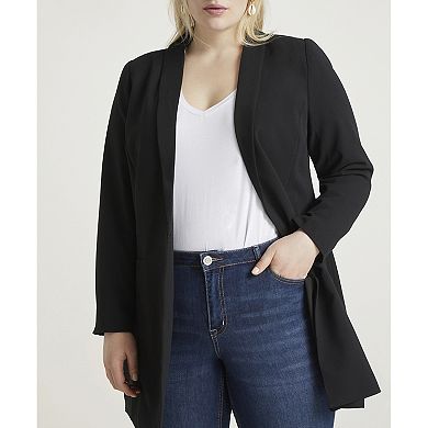 Eloquii Women's Plus Size Long Essential Blazer