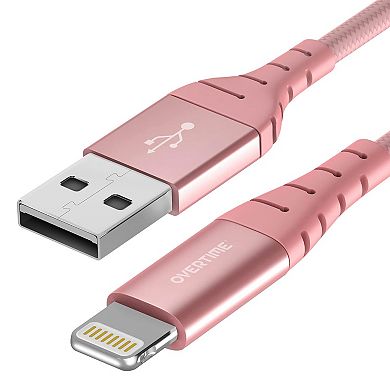 Overtime Apple Mfi Certified 6ft Iphone Charging Cable Usba To Lightning