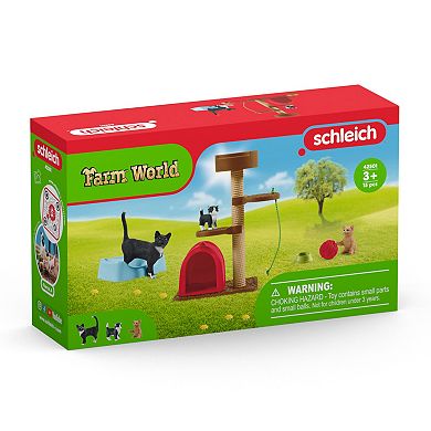 Schleich Farm World: Playtime For Cute Cats Animal Figure Playset