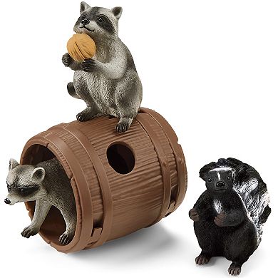 Schleich Wild Life: Nutty Mischief Animal Figurine Playset