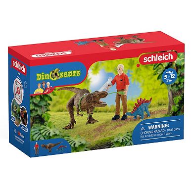 Schleich Dinosaurs: Tyrannosaurus Rex Attack 5-Piece Figurine Playset