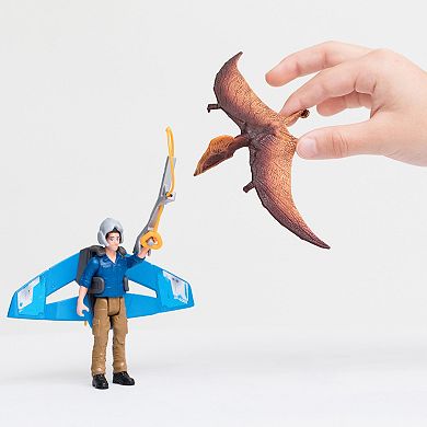 Schleich Dinosaurs: Jetpack Chase Figurine Playset