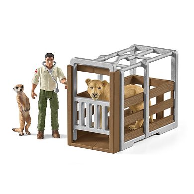 Schleich Wild Life: Animal Rescue Large Truck 10-Piece Playset