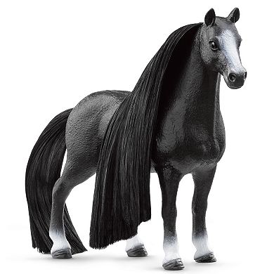 Schleich Beauty Horse: Quarter Horse Mare Black Horse Figurine & Hair Styling Accessories