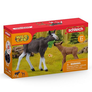 Schleich Wild Life: Moose Family Playset