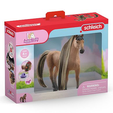 Schleich Beauty Horse: Achal Tekkiner Stallion Horse Figurine & Hair Styling Accessories