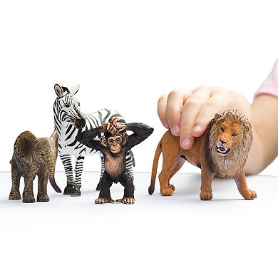 Schleich Wild Life: 4-Piece Animal Figurine Starter Set