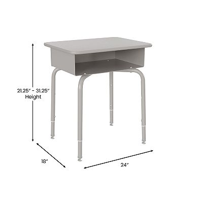 Flash Furniture Billie Student Desk With Open Front