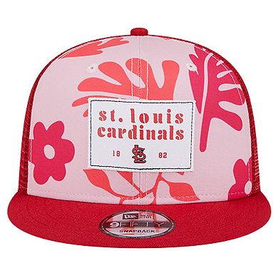 Men's New Era Red St. Louis Cardinals Bikini Bottom Trucker 9FIFTY Snapback Hat