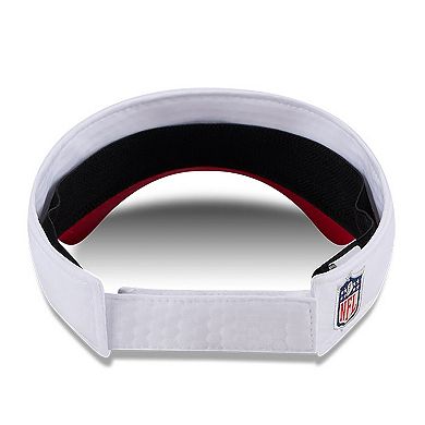 Men's New Era White/Red Tampa Bay Buccaneers 2024 NFL Training Camp Adjustable Visor