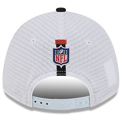 Youth New Era White/Black Cincinnati Bengals 2024 NFL Training Camp 9FORTY Adjustable Hat