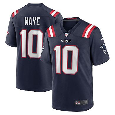 Men's Nike Drake Maye Navy New England Patriots 2024 NFL Draft First Round Pick Player Game Jersey