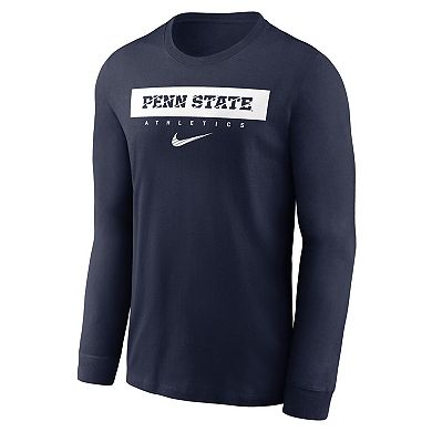 Men's Nike Navy Penn State Nittany Lions 2024 Sideline Legend Performance Long Sleeve T-Shirt