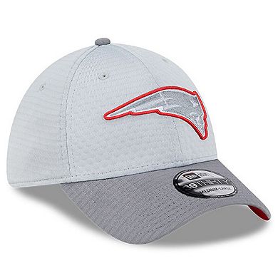 Men's New Era Gray New England Patriots 2024 NFL Training Camp 39THIRTY Flex Hat