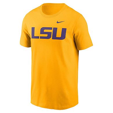 Men's Nike Gold LSU Tigers Primetime Evergreen Logo T-Shirt