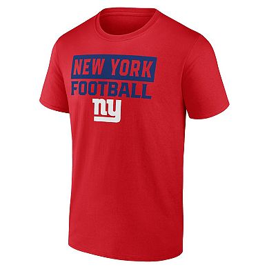 Men's Fanatics New York Giants Serve T-Shirt Combo Pack