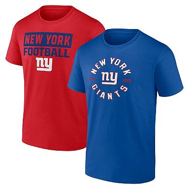 Men's Fanatics New York Giants Serve T-Shirt Combo Pack