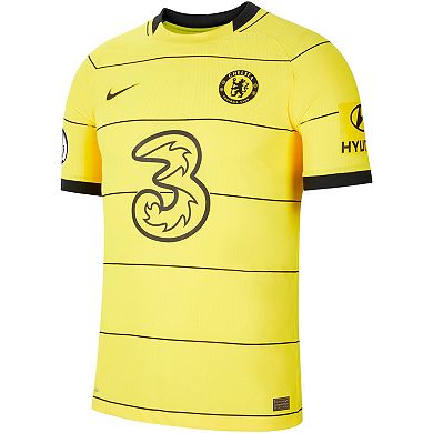Men's Nike Romelu Lukaku Yellow Chelsea 2021/22 Away Authentic Player Jersey