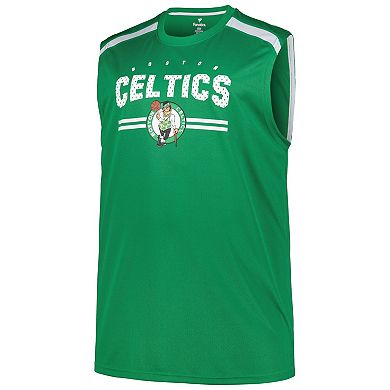 Men's Fanatics Kelly Green Boston Celtics Big & Tall Birdseye Muscle Tank Top