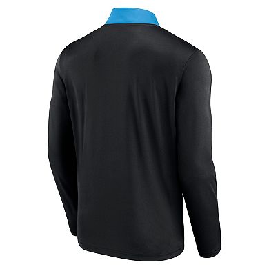 Men's Fanatics Black Miami Marlins Unstoppable Quarter-Zip Top