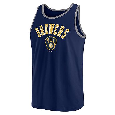 Men's Fanatics Navy Milwaukee Brewers Bet Tank Top