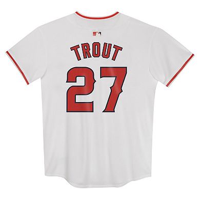 Preschool Nike Mike Trout White Los Angeles Angels Home Game Jersey