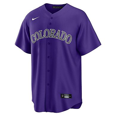 Men's Nike Nolan Jones Purple Colorado Rockies Alternate Replica Jersey