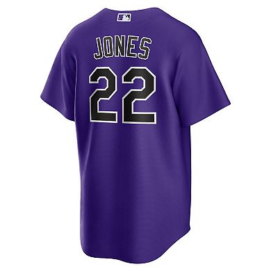 Men's Nike Nolan Jones Purple Colorado Rockies Alternate Replica Jersey