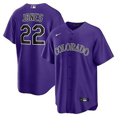 Men's Nike Nolan Jones Purple Colorado Rockies Alternate Replica Jersey