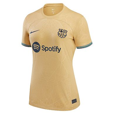 Women's Nike Robert Lewandowski Gold Barcelona 2022/23 Away Replica Player Jersey