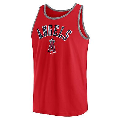 Men's Fanatics Red Los Angeles Angels Bet Tank Top