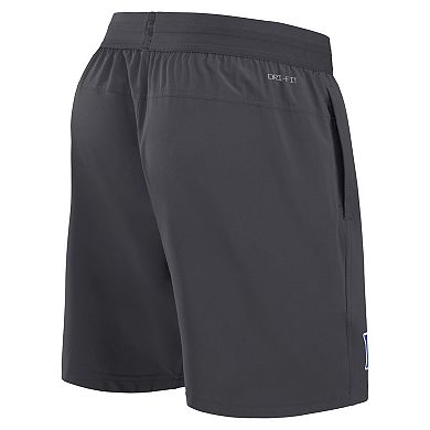 Men's Nike Anthracite Duke Blue Devils 2024 Sideline Performance Shorts